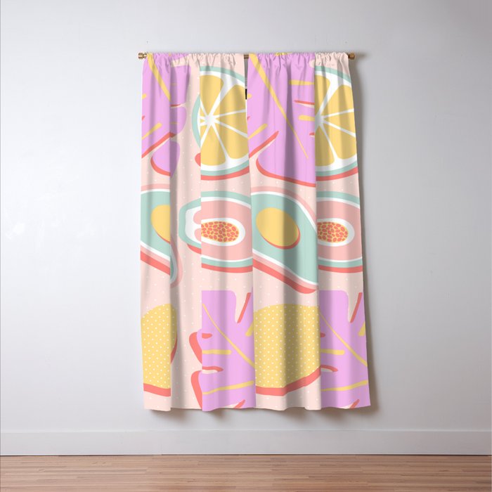 Tropical Juice Pop Window Curtain Gallery Image 3
