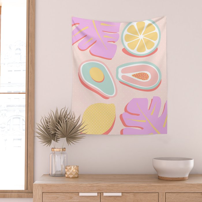 Tropical Juice Pop Wall Tapestry Gallery Image 2