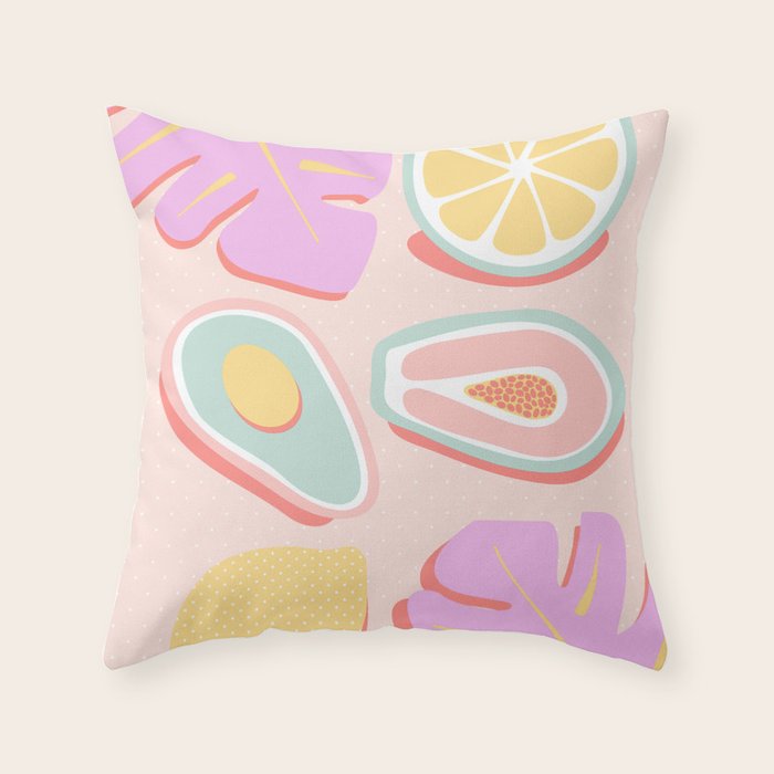 Tropical Juice Pop Throw Pillow Gallery Image 6