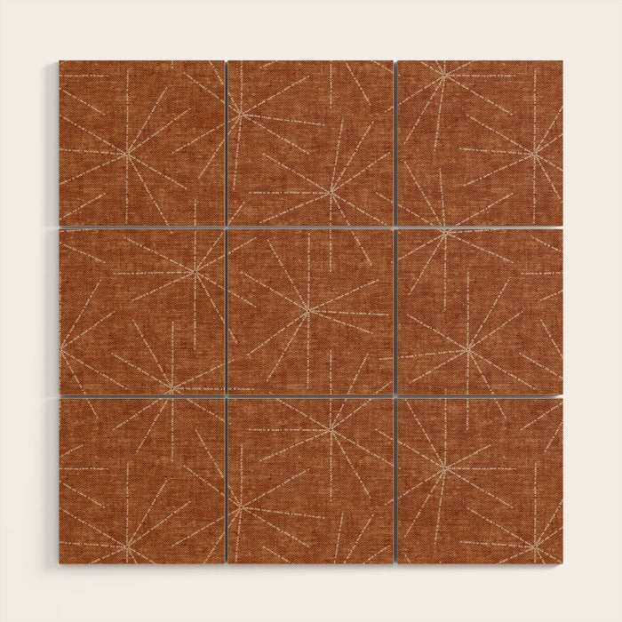 starburst woven - ginger Wood Wall Art Gallery Image 1