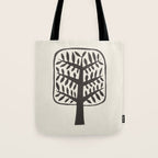 Linocut Tree #2 Tote Bag Gallery Image 1