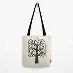 Linocut Tree #2 Tote Bag Gallery Image 2