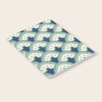 Art Deco Fan Pattern Blue/Green Notebook Gallery Image 2