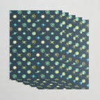 Pastel space pattern - dark Wrapping Paper Gallery Image 3