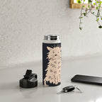 Fluffy cat on black Water Bottle Gallery Image 4