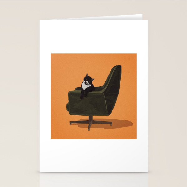 Cats on Chairs Collection - â4 Stationery Card Gallery Image 2