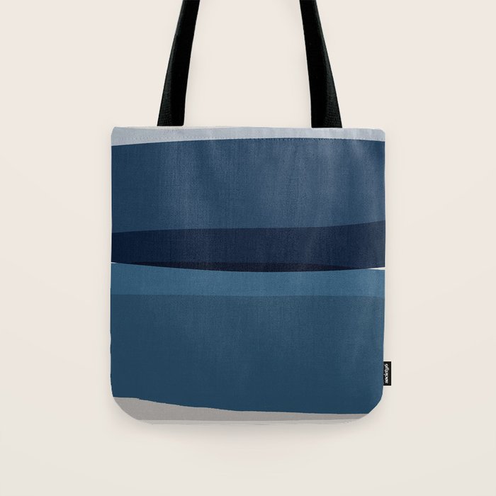Modern Blue, Blue Painting, Blue Ombre Tote Bag Gallery Image 1