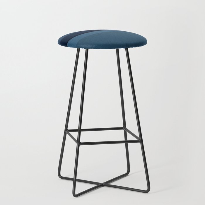 Modern Blue, Blue Painting, Blue Ombre Stool Gallery Image 1