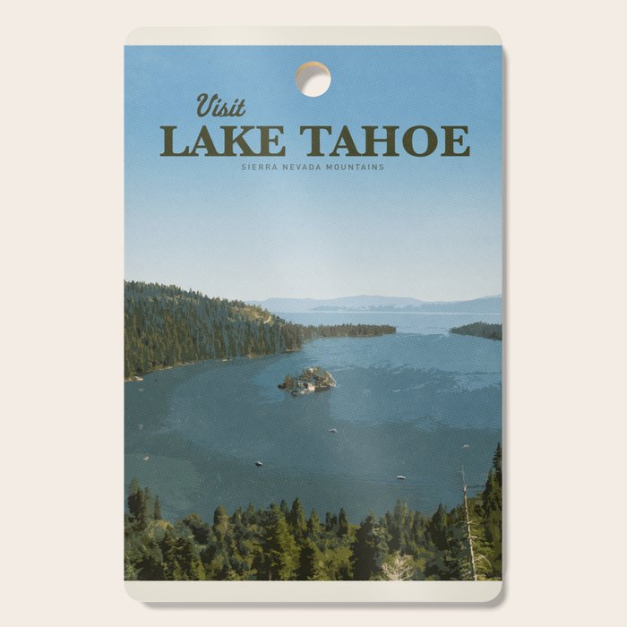 Visit Lake Tahoe Cutting Board Gallery Image 1