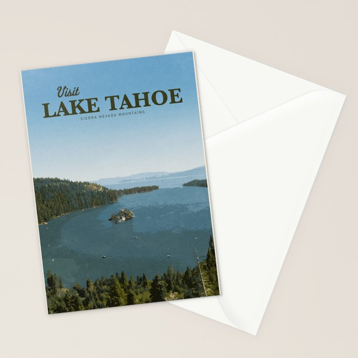 Visit Lake Tahoe Stationery Card Gallery Image 2