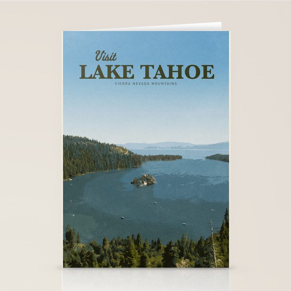 Visit Lake Tahoe Stationery Card Gallery Image 2