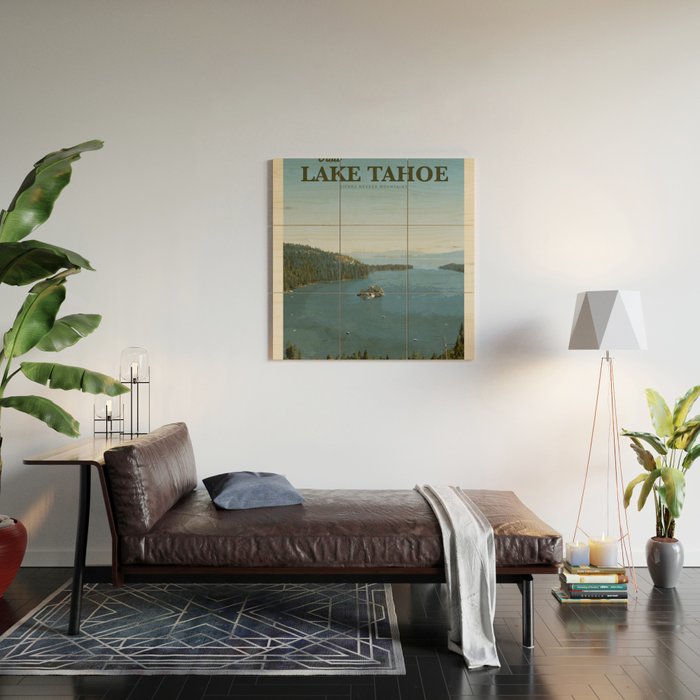 Visit Lake Tahoe Wood Wall Art Gallery Image 2