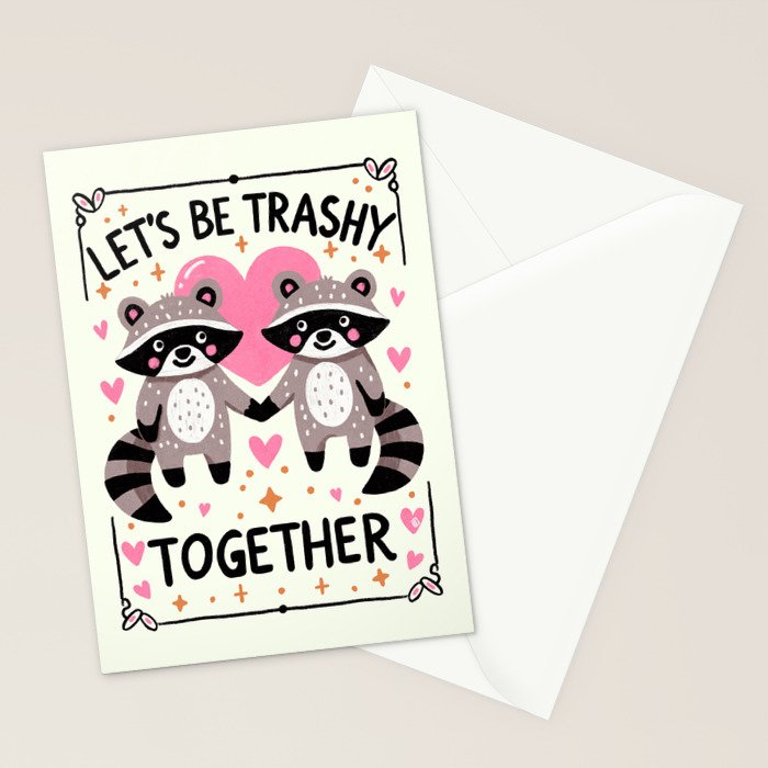 Lets be trashy together Stationery Card Gallery Image 2