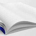 Retro Liquid Swirl Abstract Pattern in Super Blue Notebook Gallery Image 2