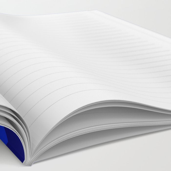 Retro Liquid Swirl Abstract Pattern in Super Blue Notebook Gallery Image 2