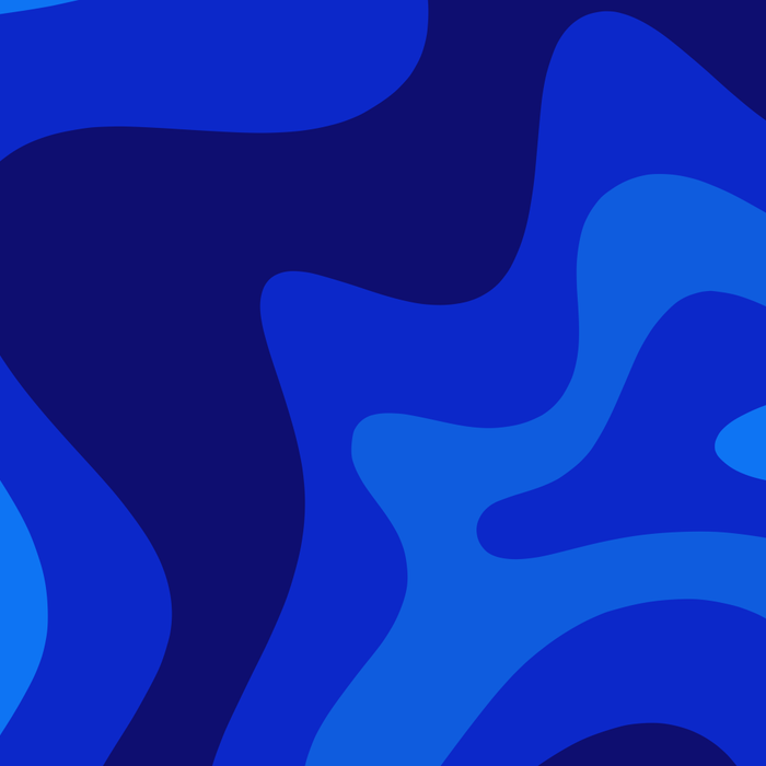 Retro Liquid Swirl Abstract Pattern in Super Blue Coffee Mug Gallery Image 2