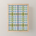 Vibrant Plaid Fusion C Mini Art Print Gallery Image 1
