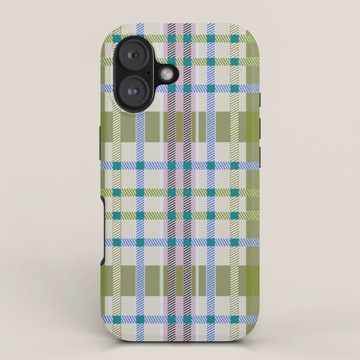 Vibrant Plaid Fusion C iPhone Case Gallery Image 1