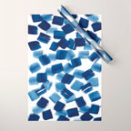 Indigo Brush Strokes | No.1 Wrapping Paper Gallery Image 1