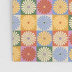 Retro Flowers Check Pattern XXIX Poster Gallery Image 3