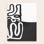 ABSTRACTION 01 | Black and White Abstract Series Notebook Gallery Image 4