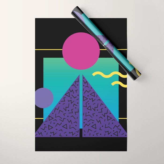 Memphis Pattern 37 / 80s - 90s Retro Wrapping Paper Gallery Image 1