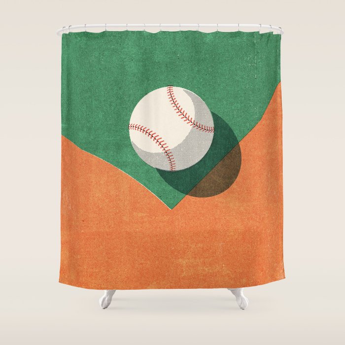 BALLS / Baseball Shower Curtain Gallery Image 1