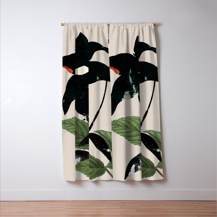 minimal collage/ Flower  Window Curtain Gallery Image 3
