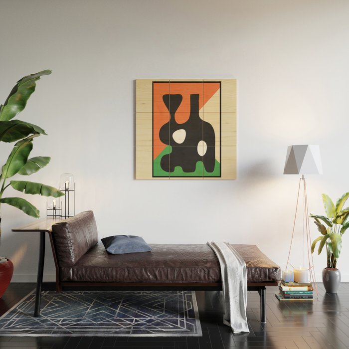 Abstract Art Vase 14 Wood Wall Art Gallery Image 2