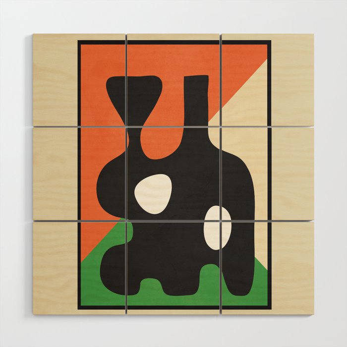 Abstract Art Vase 14 Wood Wall Art Gallery Image 1