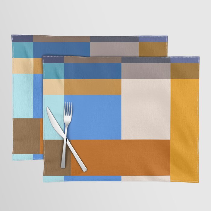 Seasonal Color Block Placemat Gallery Image 1