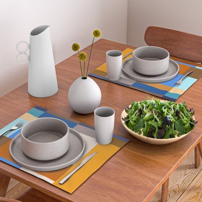 Seasonal Color Block Placemat Gallery Image 2