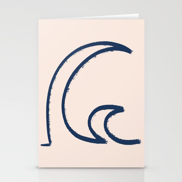 Minimalist Waves  Stationery Card Gallery Image 1