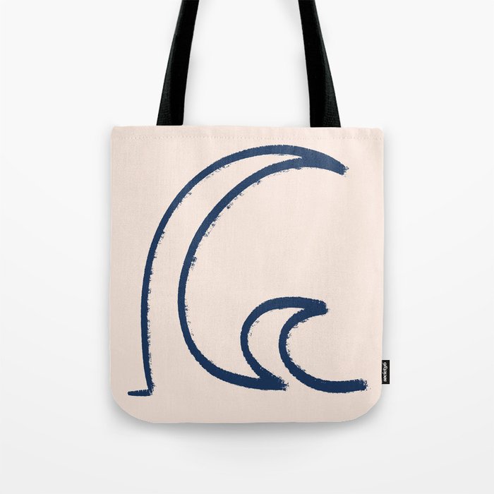 Minimalist Waves  Tote Bag Gallery Image 1