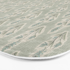 Indian Paintbrush - dusty light blue Bath Mat Gallery Image 3