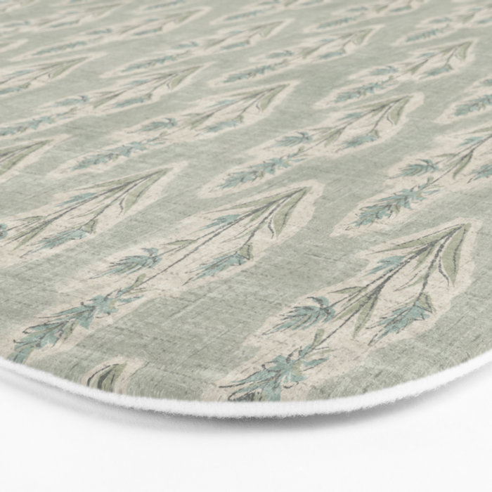 Indian Paintbrush - dusty light blue Bath Mat Gallery Image 3