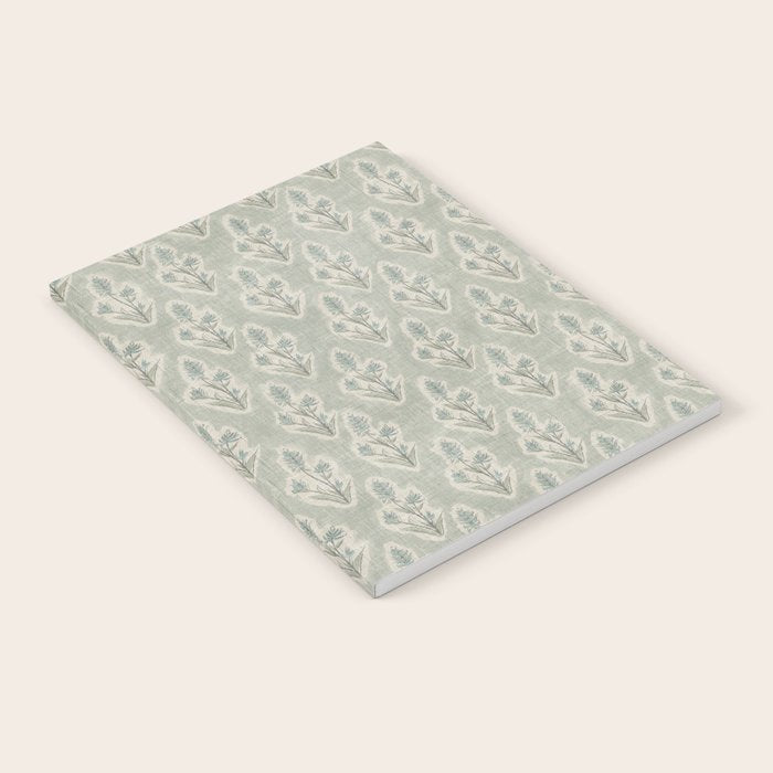 Indian Paintbrush - dusty light blue Notebook Gallery Image 1