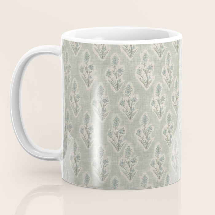 Indian Paintbrush - dusty light blue Coffee Mug Gallery Image 3