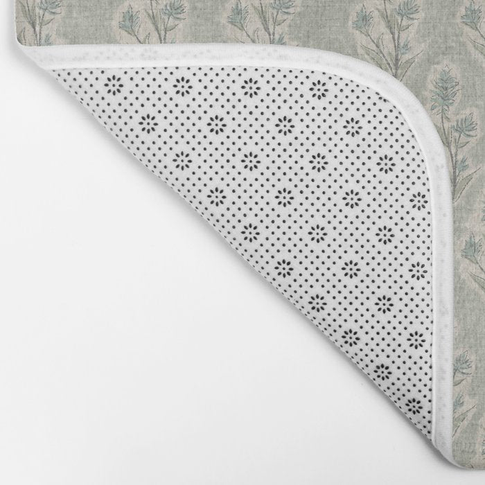 Indian Paintbrush - dusty light blue Bath Mat Gallery Image 2