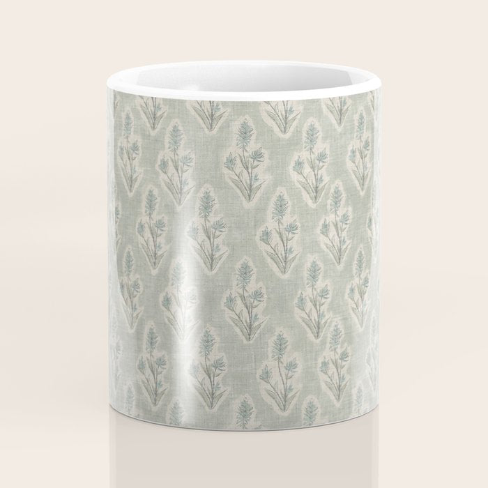 Indian Paintbrush - dusty light blue Coffee Mug Gallery Image 4