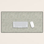 Indian Paintbrush - dusty light blue Desk Mat Gallery Image 1