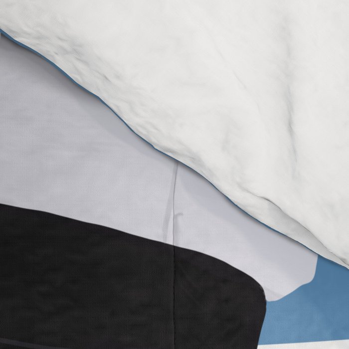 Captain Seagull on blue stripes Comforter Gallery Image 4