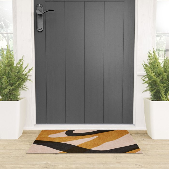 ABSTRACT ALPHABET / Script Q Welcome Mat Gallery Image 3