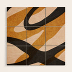 ABSTRACT ALPHABET / Script Q Wood Wall Art Gallery Image 1