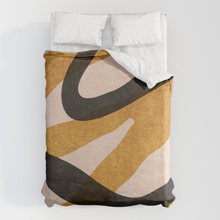 ABSTRACT ALPHABET / Script Q Duvet Cover Gallery Image 1