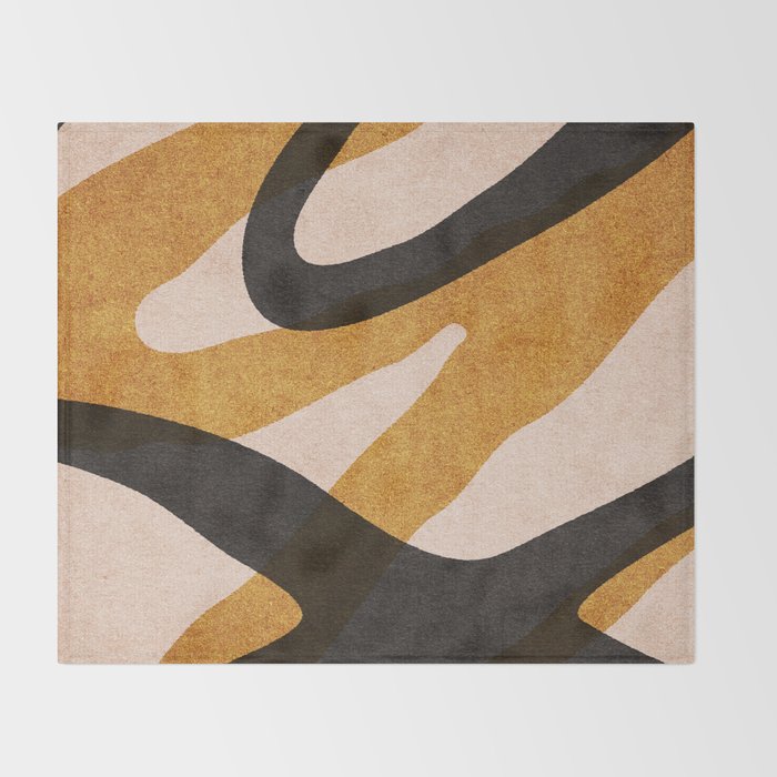 ABSTRACT ALPHABET / Script Q Throw Blanket Gallery Image 2