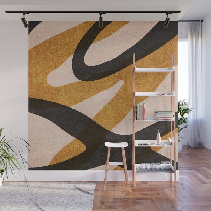 ABSTRACT ALPHABET / Script Q Wall Mural Gallery Image 1
