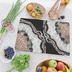 Yin Yang Agate Glitter Glam #8 #gem #decor #art #society6 Cutting Board Gallery Image 2