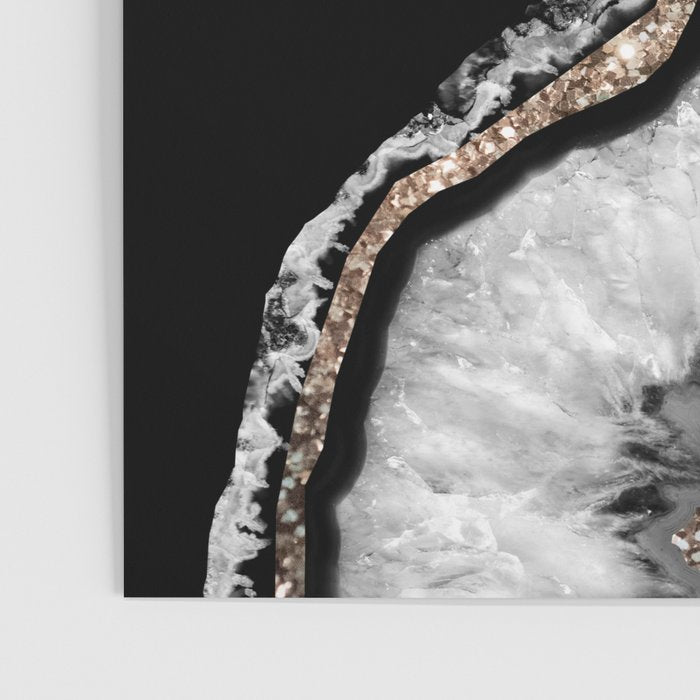 Yin Yang Agate Glitter Glam #8 #gem #decor #art #society6 Poster Gallery Image 3