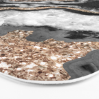 Yin Yang Agate Glitter Glam #8 #gem #decor #art #society6 Bath Mat Gallery Image 3